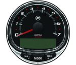Relógio Tacômetro 7000 RPM fundo preto Smart Craft