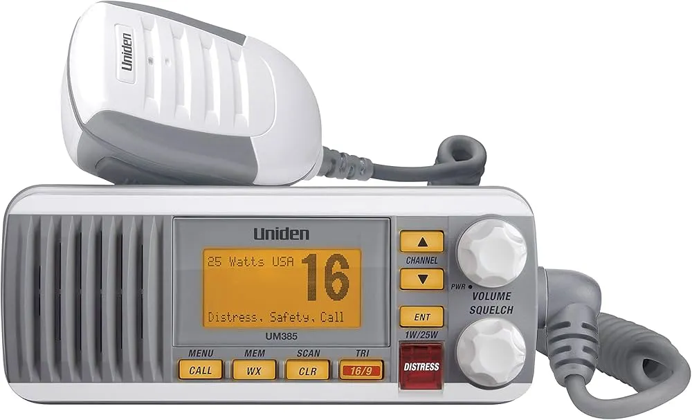 radio-vhf-um385 Rádio VHF fixo Unideem UM385 25W Branco