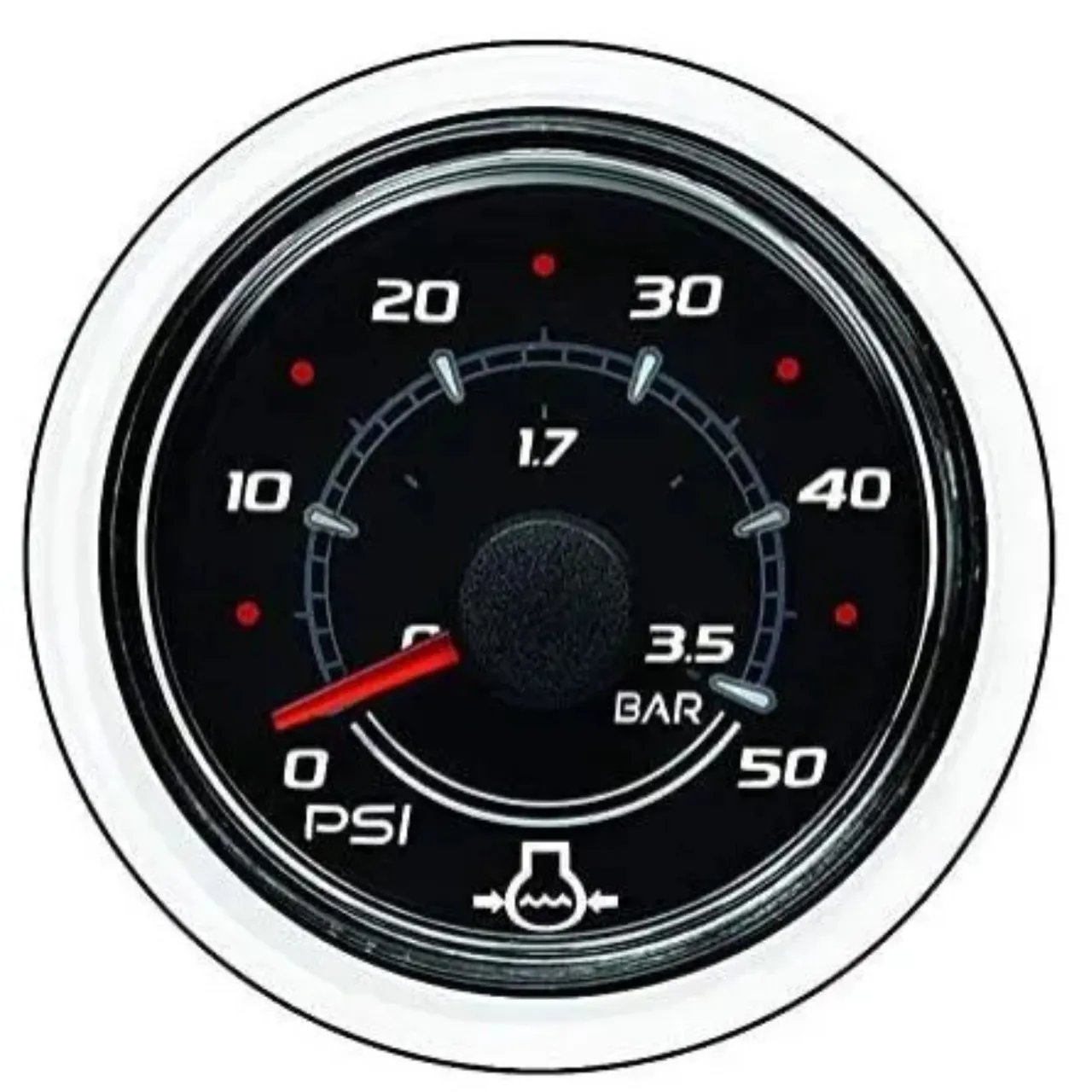 Relógio pressão de agua preto Smarcraft Mercury