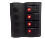 Painel elétrico a prova d'agua 4 botões 12 24 volts 120x31mm