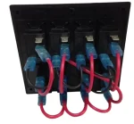 Painel elétrico a prova d'agua 4 botões 12 24 volts 120x31mm