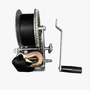 GUINCHO MANUAL 2500LBS COM FITA FORCA DE TRABALHO 1100KG
