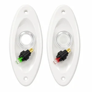 Luz de proa olho de tubarão LED bombordo boreste 12V branco