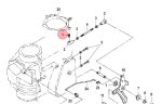 Rotula do sistema de engate motor Mercury 25hp 30hp Japonês