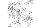 Parafuso M8 inferior do cavalete Yamaha 40hp x aws amhs 4T F25 amhs
