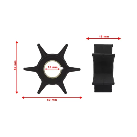 Rotor da bomba d'agua motor Johnson EV 40hp 81 à 90